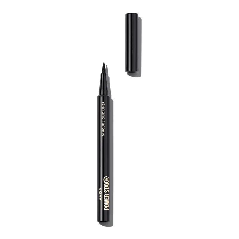 Eyeliner Liquido Power Stay Blackest Black AVON | Pinalli