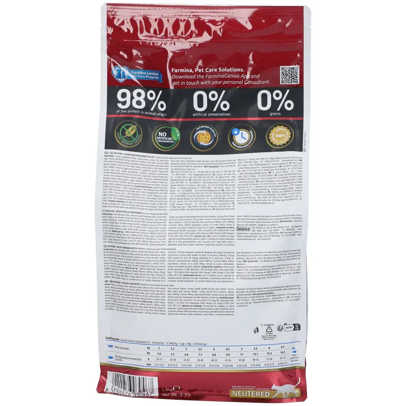 Farmina® N&D Prime Chicken & Pomegranate Neutered