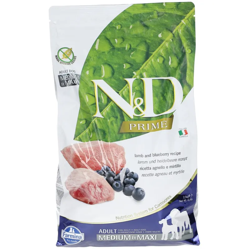 Farmina® N&D Prime Lamb & Blueberry Adult Medium & Maxi