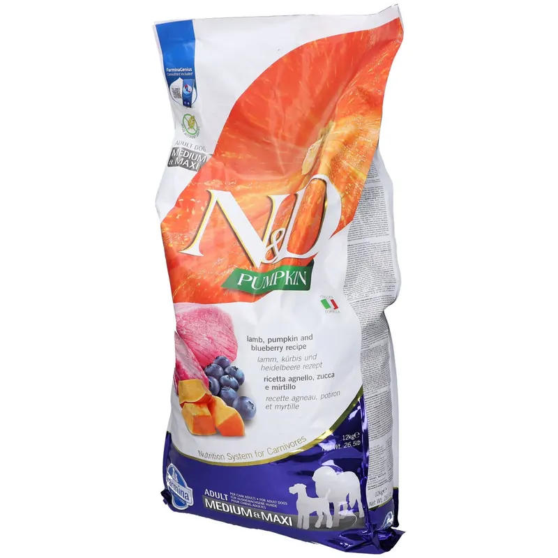 Farmina® N&D Pumpkin Lamb & Blueberry Adult Medium & Maxi