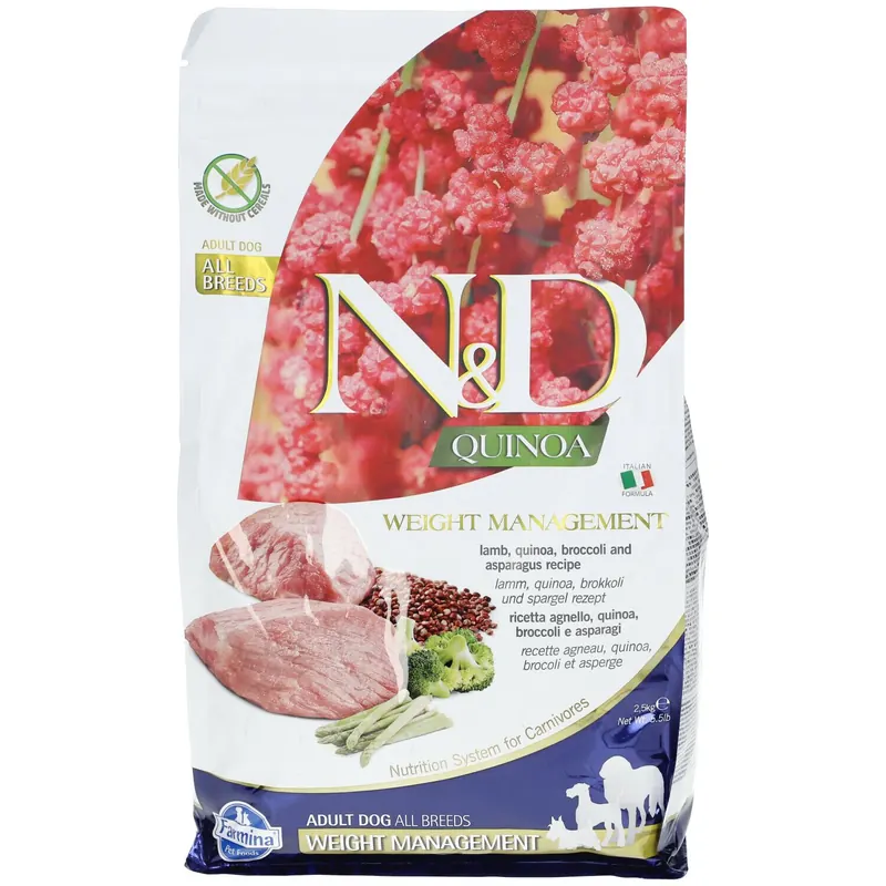 Farmina® N&D Quinoa Weight Management Lamb All Breeds