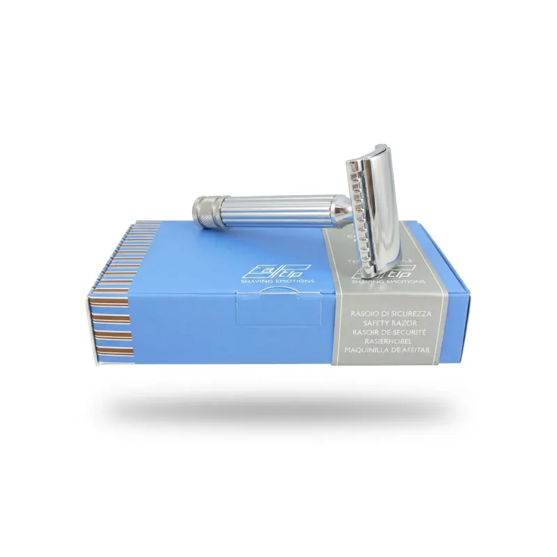 Fatip Chrome Closed Comb Gentile Double Edge Safety Razor