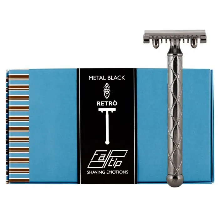 Fatip rasoio di sicurezza metal black retro