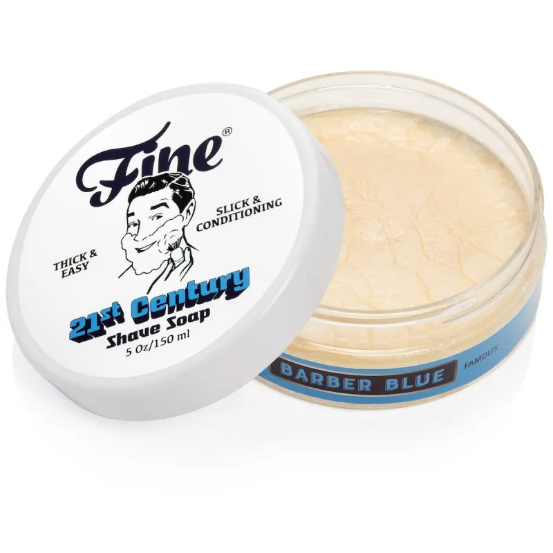 Fine Accoutrements Barber Blue 21st Century Shaving Soap 150ml