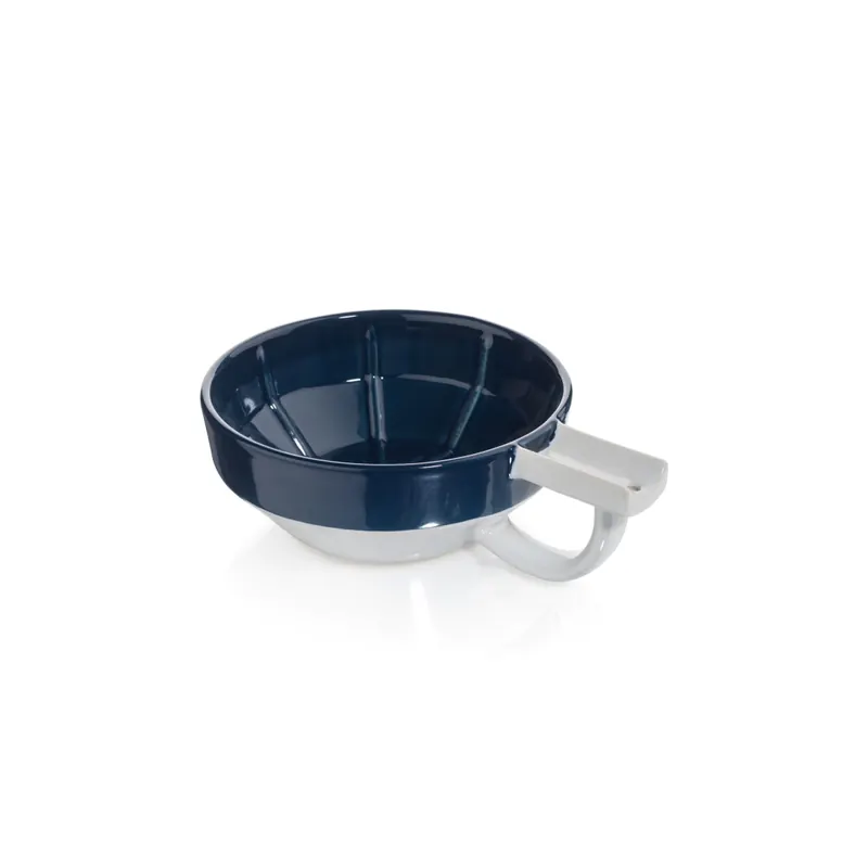 Fine Accoutrements Blue & white Lather Bowl with StaticHole Technology