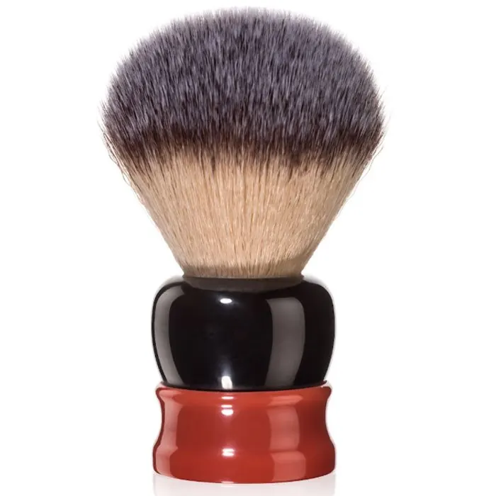 Fine pennello da barba sintetico stout Orange and Black 24mm