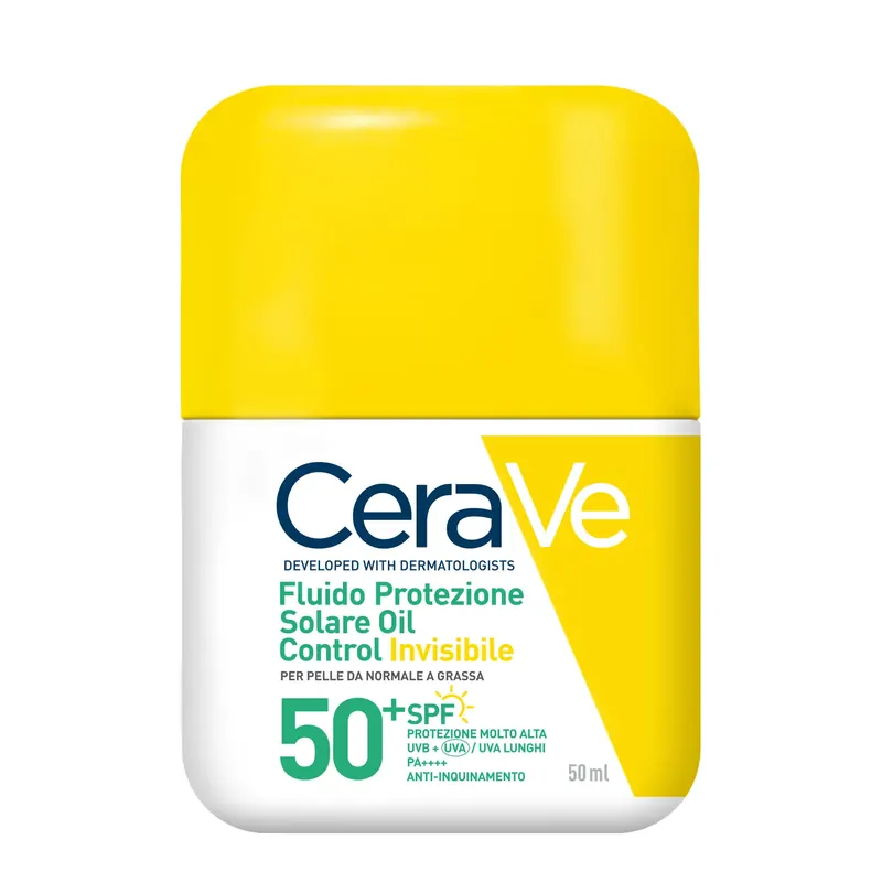 Fluido Protezione Solare Oil Control Invisibile SPF50+ CERAVE | Pinalli
