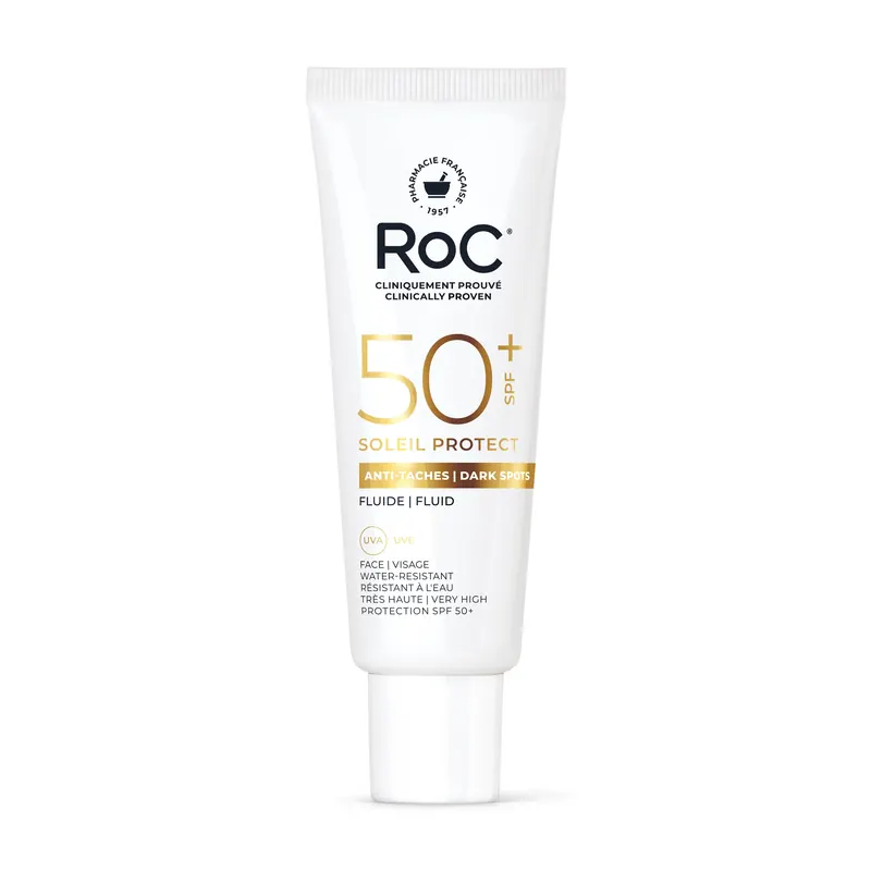 Fluido Solare Viso Antimacchie Brune SPF50 ROC | Pinalli