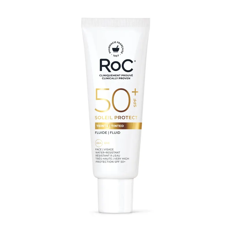 Fluido Solare Viso Antimacchie Colorato SPF50 ROC | Pinalli