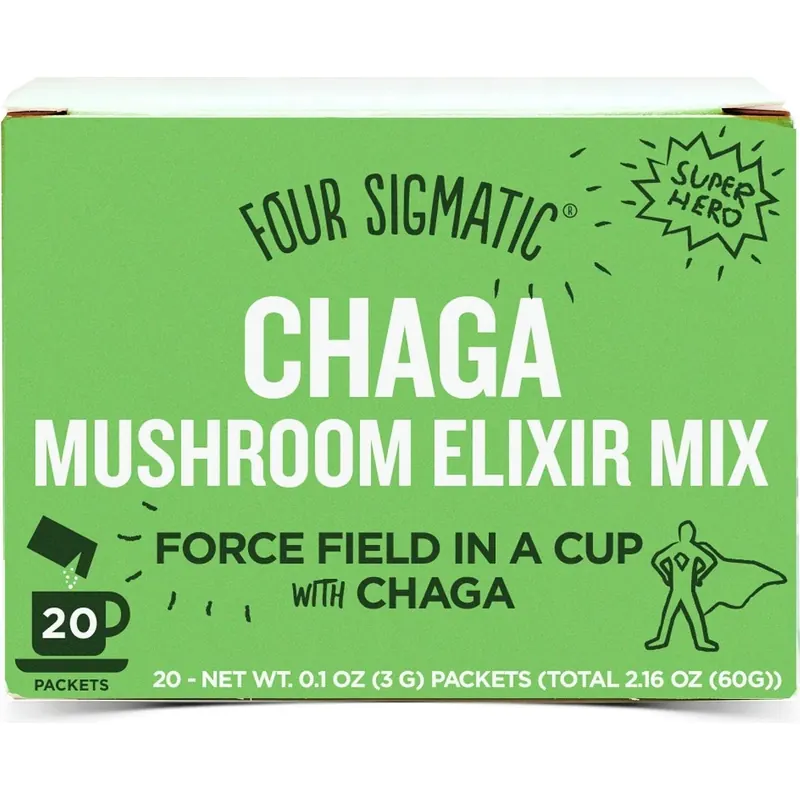 Four Sigmatic CHAGA Mushroom Elixir Mix, 20 pezzi