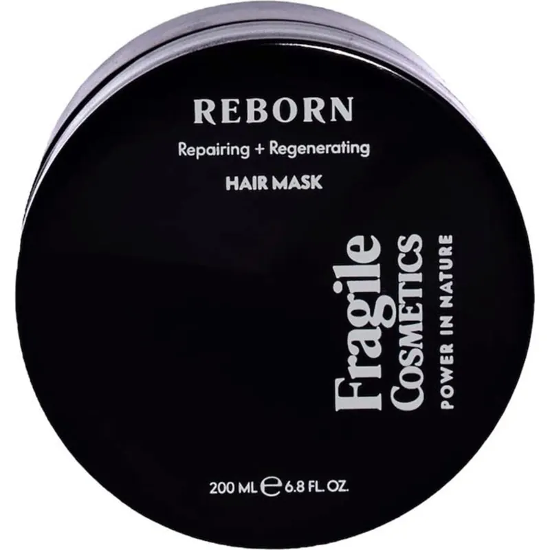 Fragile Cosmetics REBORN Maschera per Capelli Riparatrice + Rigenerante, 200 ml