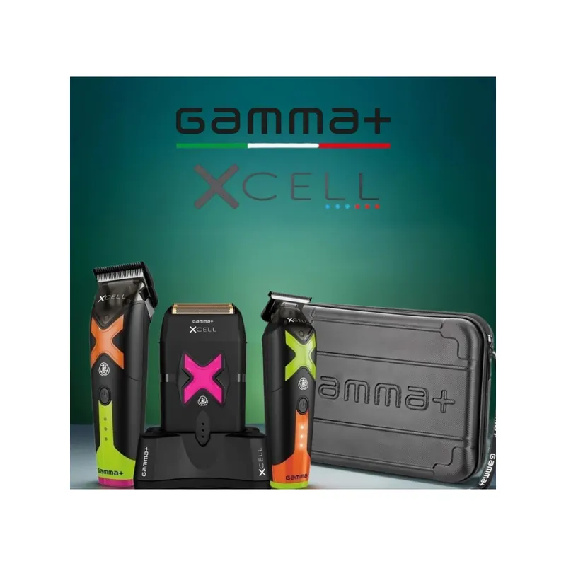 Gamma Piu XCELL Pack Trimmer, Clipper, Shaver & Barber Tool