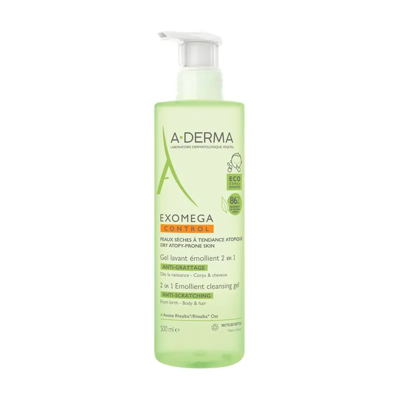Gel Detergente Emolliente 2 In 1 500ml ADERMA | Pinalli