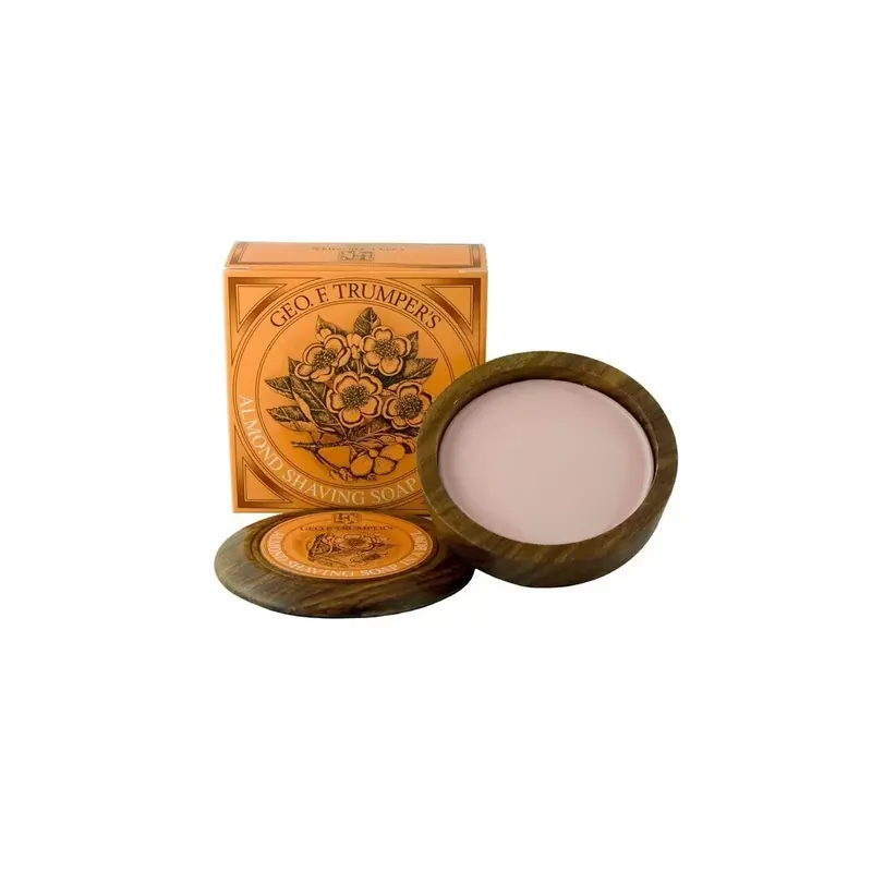 Geo F. Trumper Almond Hard Shaving Soap Wooden Bowl 80gr