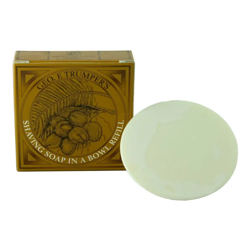 Geo F Trumper Coconut Oil Shaving Soap Refill 80g