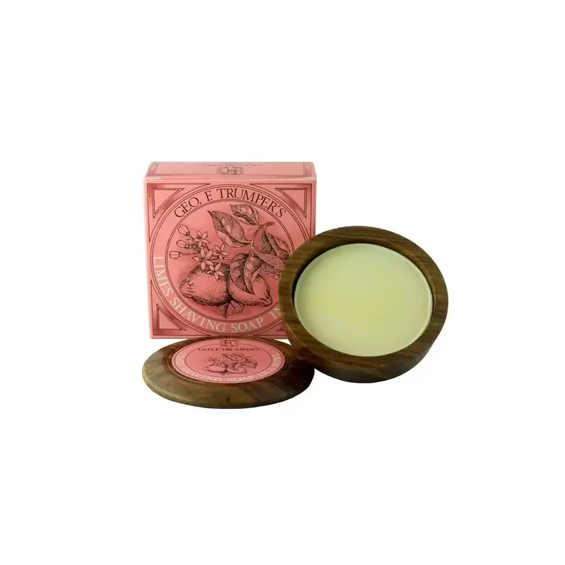 Geo F. Trumper Lime Hard Shaving Soap Wooden Bowl 80gr