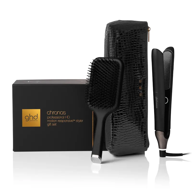 ghd chronos Gift Set - piastra per capelli professionale + paddle brush GHD | Pinalli