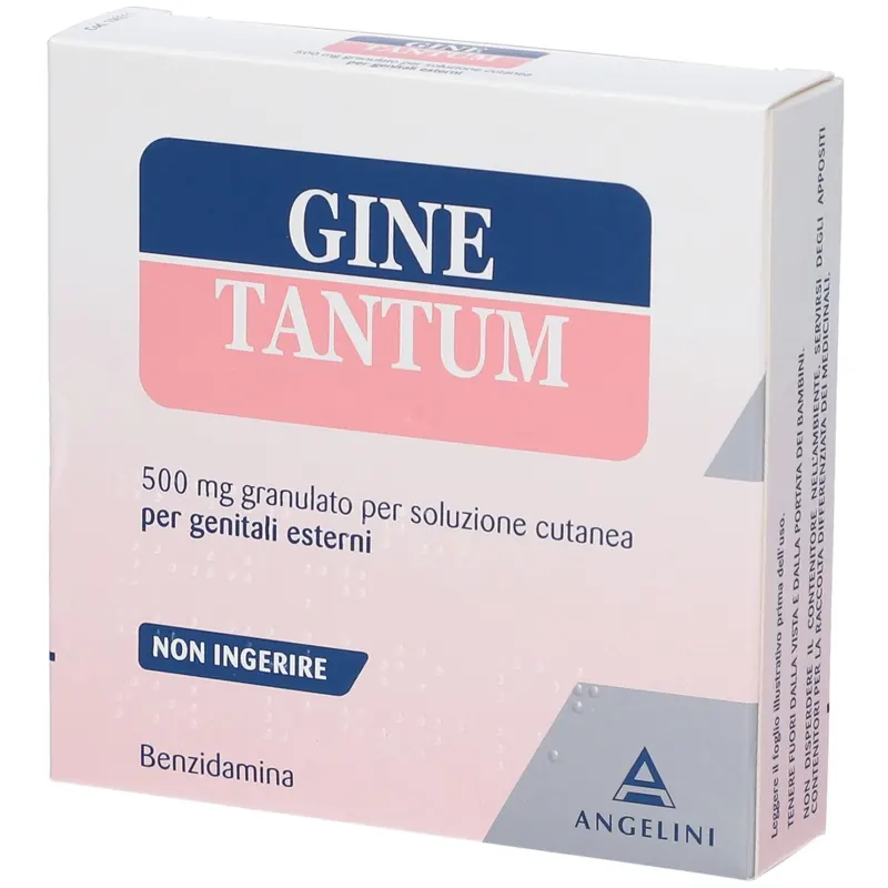 GINETANTUM 500 mg granulato per soluzione cutanea per genitali esterni