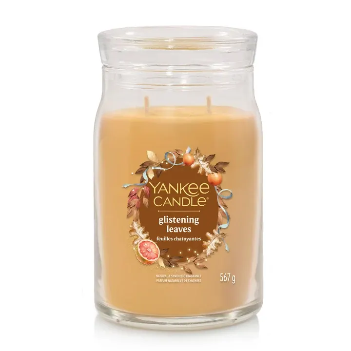 Glistening Leaves LARGE YANKEE CANDLE | Pinalli