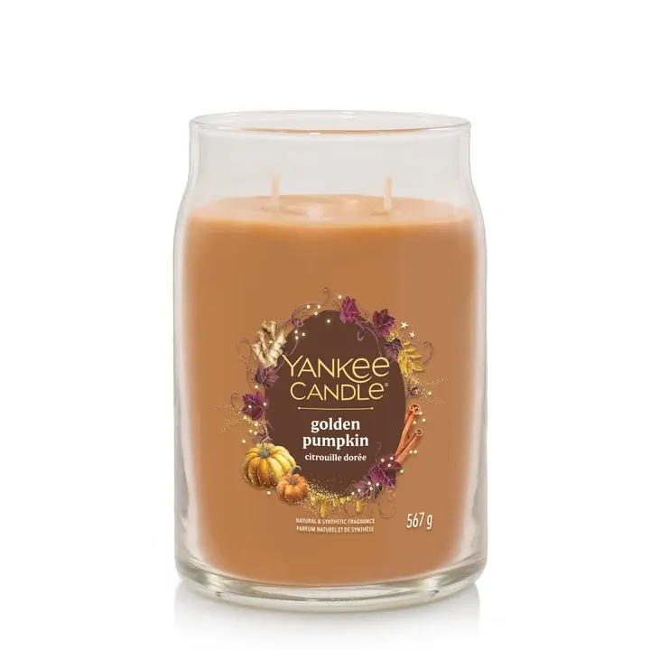 Golden Pumpkin LARGE YANKEE CANDLE | Pinalli