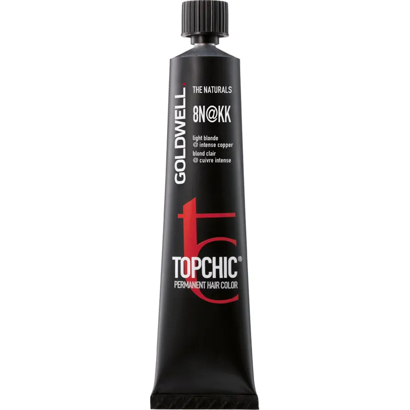 GOLDWELL Topchic Permanent Hair Color Mid Blonde, 7N@BK mid blonde@beige copper (60 ml)
