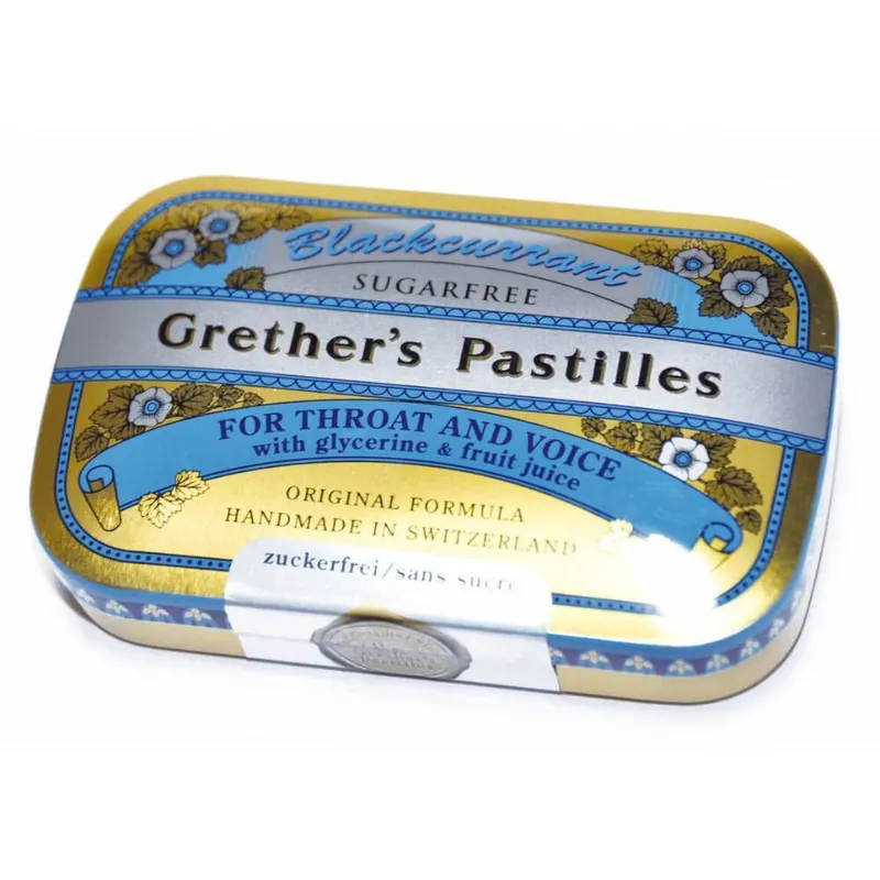 Grether’s Pastilles Blackcurrant Senza Zucchero