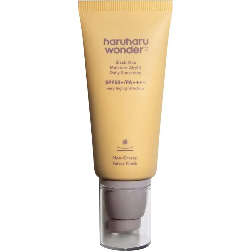 HaruHaru Wonder Black Rice Moisture Airyfit Daily Sunscreen SPF 50+/PA++++, 50 ml