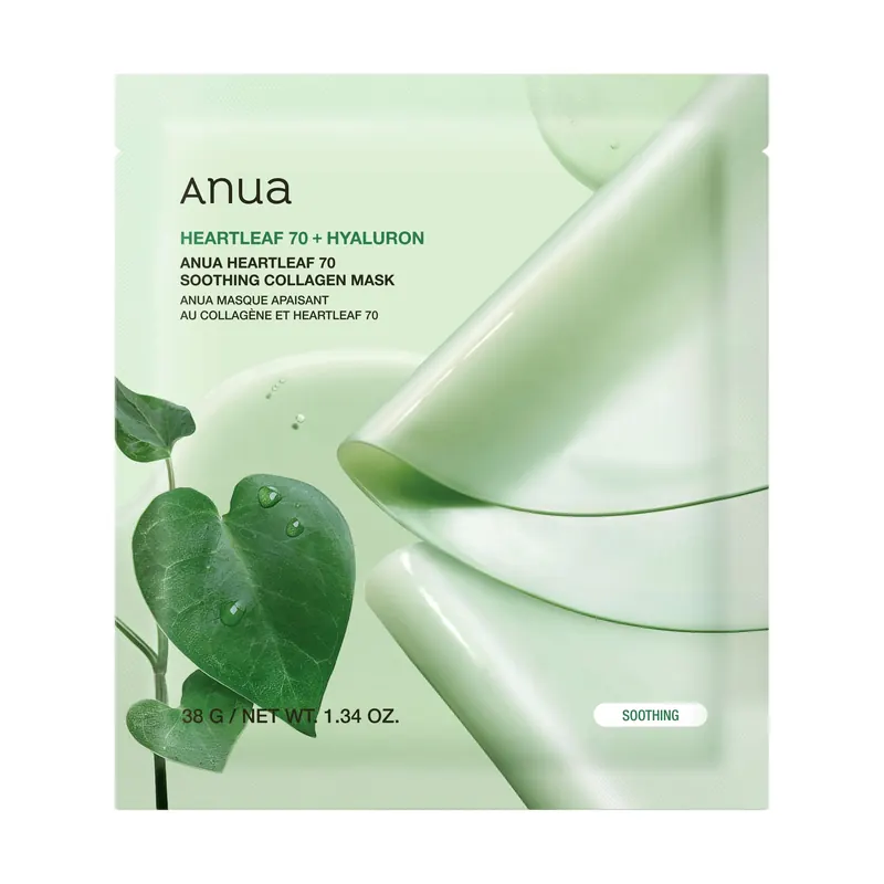 HEARTLEAF 70+ HYALURON Soothing Collagen Mask ANUA | Pinalli