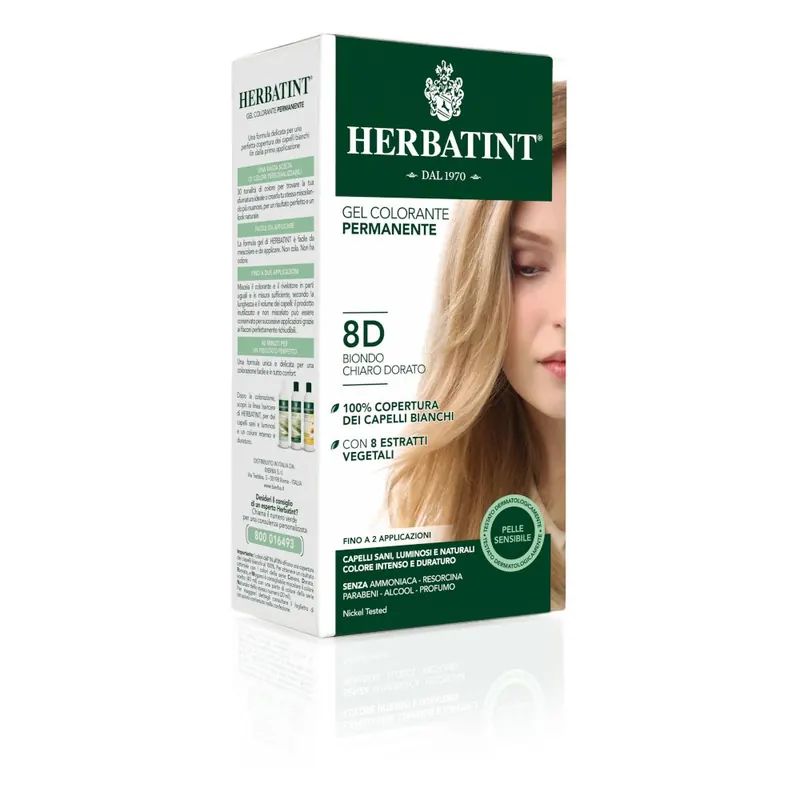 HERBATINT® 8D Tinture Biondo Chiaro Dorato
