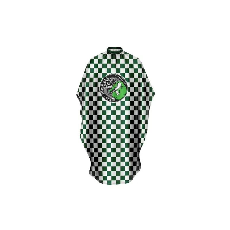 Hey Joe White & Green Cutting Barber Cape