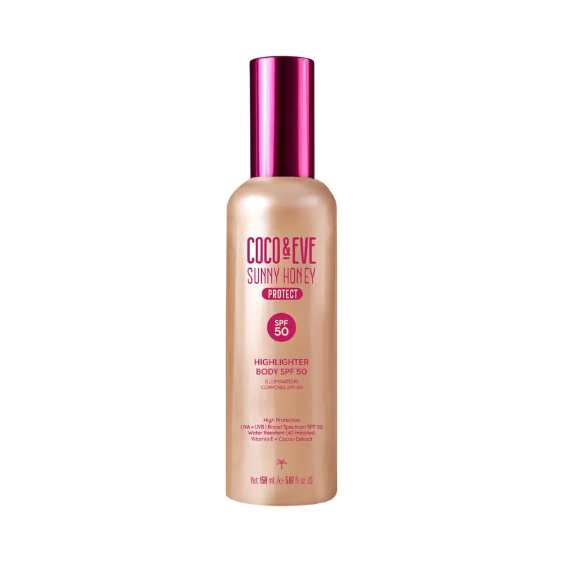 Highlighter Body Oil SPF 50 150ml COCO & EVE | Pinalli