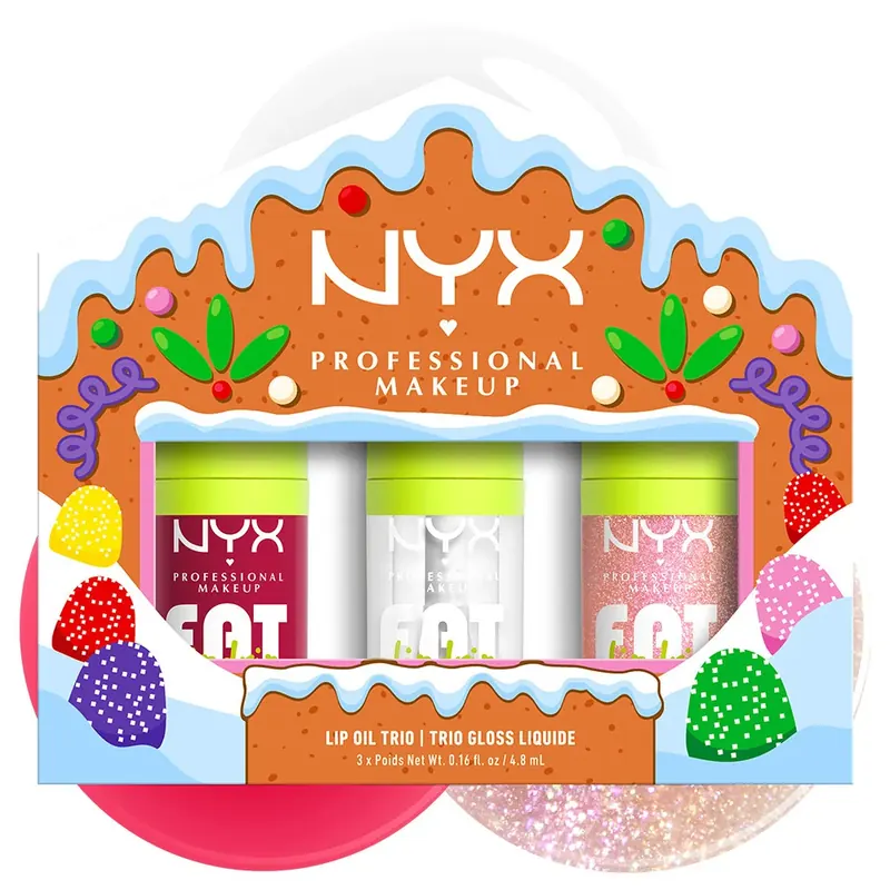 Holiday Lip Oil Trio 1pz NYX PROFESSIONAL MAKEUP | Pinalli