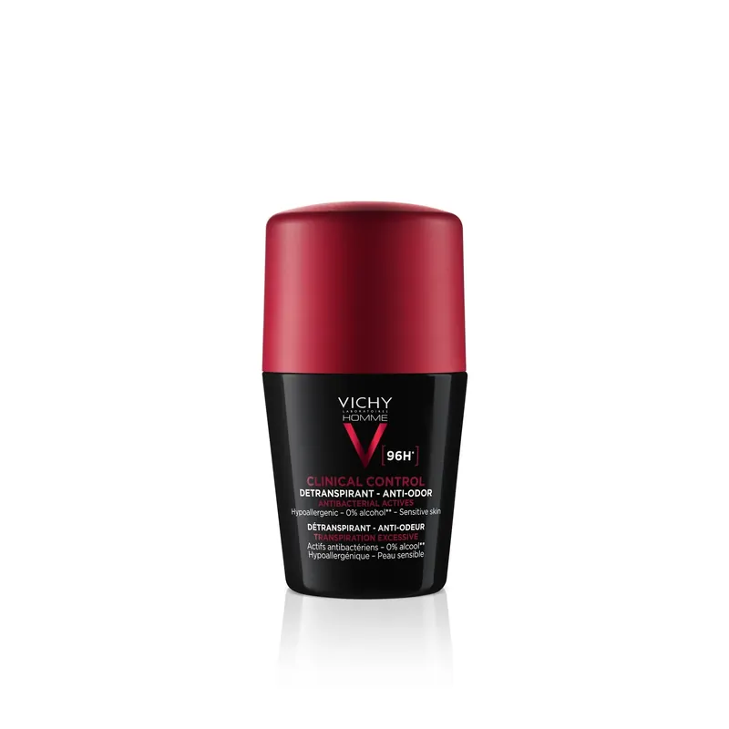 Homme Clinical Control Deodorante Roll -On 96H Anti -Traspirante No Alcool VICHY | Pinalli