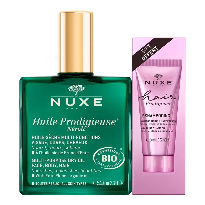 Huile Prodigieuse Néroli Con Omaggio Shampoo Hair Prodigieux NUXE | Pinalli