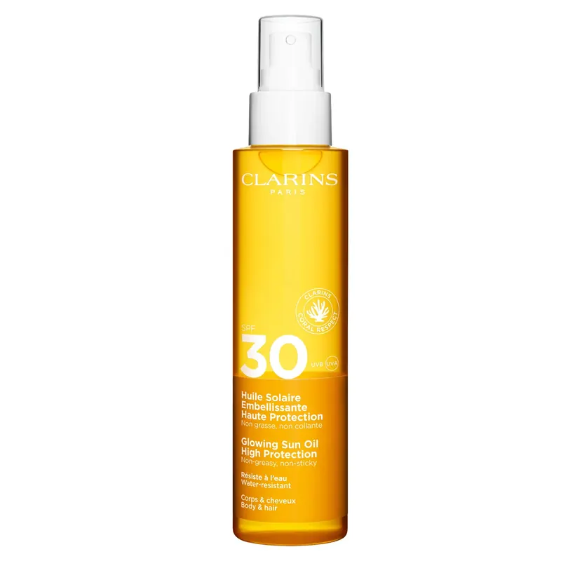 Huile Solaire Embellissante Haute Protection SPF30 CLARINS | Pinalli