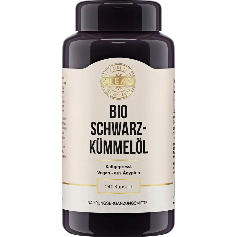 i like it clean Olio di Cumino Nero Bio, 500 mg, 240 capsule