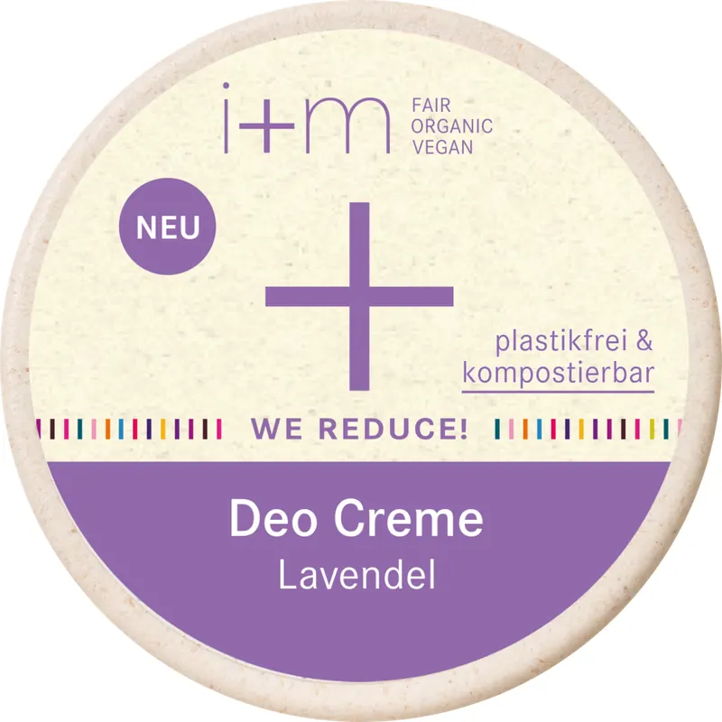 i+m Naturkosmetik WE REDUCE! Deodorante in Crema alla Lavanda, 30 ml