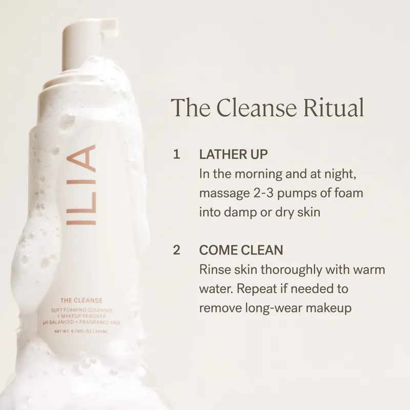 ILIA Beauty The Cleanse Soft Foaming Cleanser, 200 ml