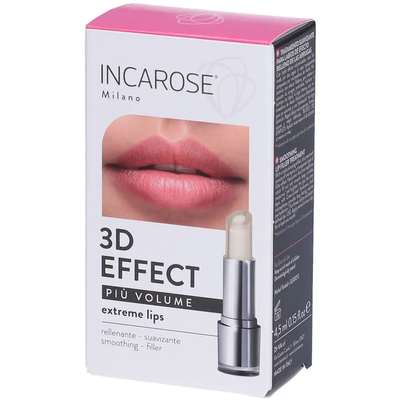 Incarose Più Volume 3D Effect Extreme Lips Riempirughe Levigante Labbra