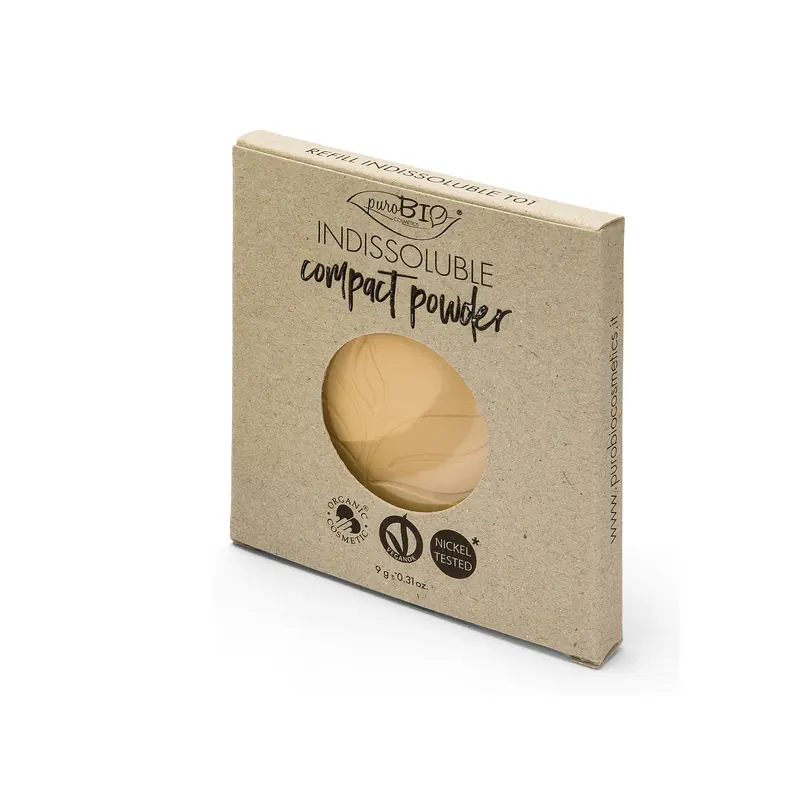 Indissoluble Compatta Cipria Refill T01 PUROBIO | Pinalli