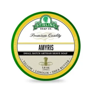 Jabón de afeitar artesanal STIRLING Amyris 170ml