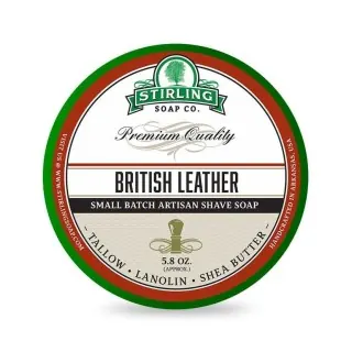 Jabón de afeitar artesanal STIRLING British Leather 170ml
