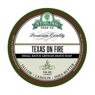 Jabón de afeitar artesanal STIRLING Texas on Fire 170ml
