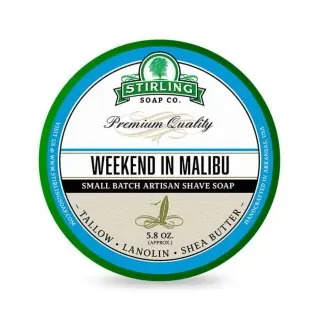 Jabón de afeitar artesanal STIRLING Weekend in Malibu 170ml