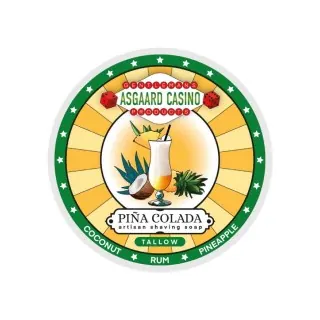 Jabón de afeitar MMGP Piña Colada (ASGAARD CASINO) base sebo 100g