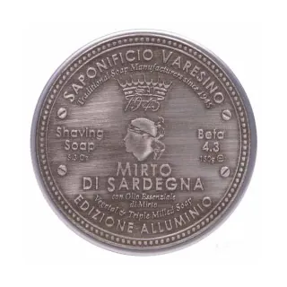 Jabón de afeitar SAPONIFICIO VARESINO Mirto di Sardegna en cuenco de aluminio 4.3 150g