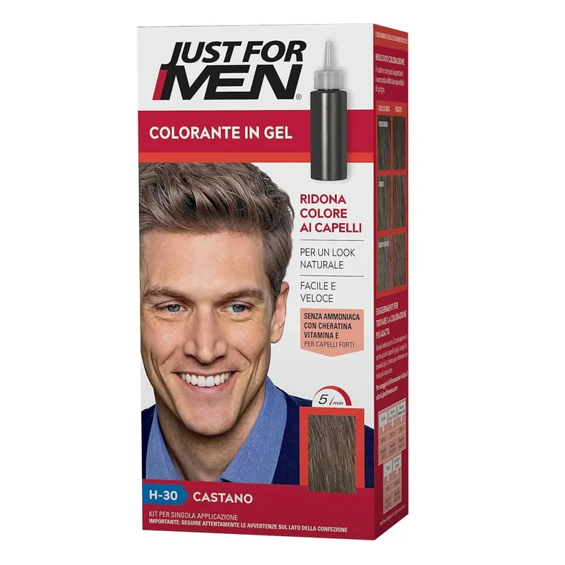 Just for Men colorante capelli uomo istantaneo castano H30