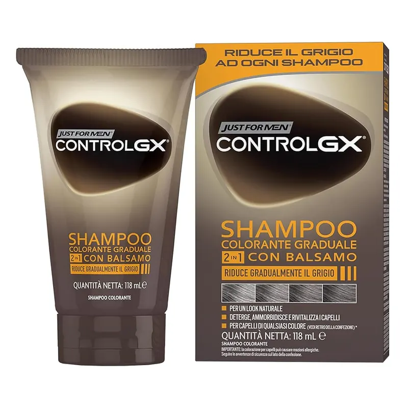 Just for Men shampoo colorante graduale ControlGX con balsamo 118ml