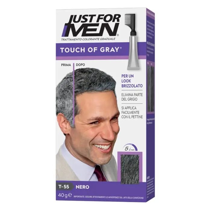 Just for Men touch of gray T55 nero per un look brizzolato 40gr