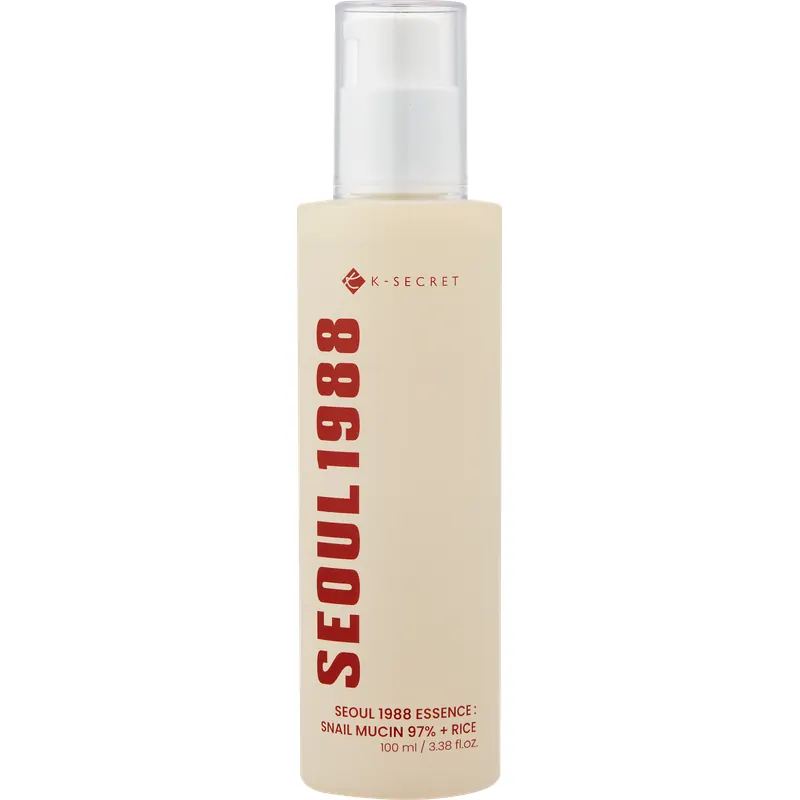 K-Secret SEOUL 1988 Essence: Snail Mucin 97% + Rice, 100 ml